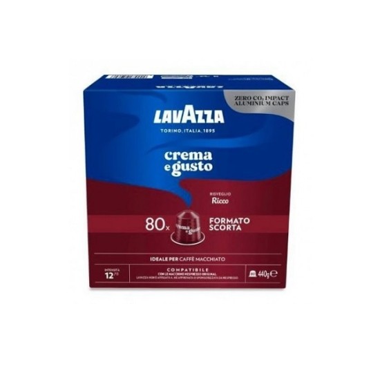Кафе капсули неспрессо Lavazza Crema e Gusto Ricco 80 бр.