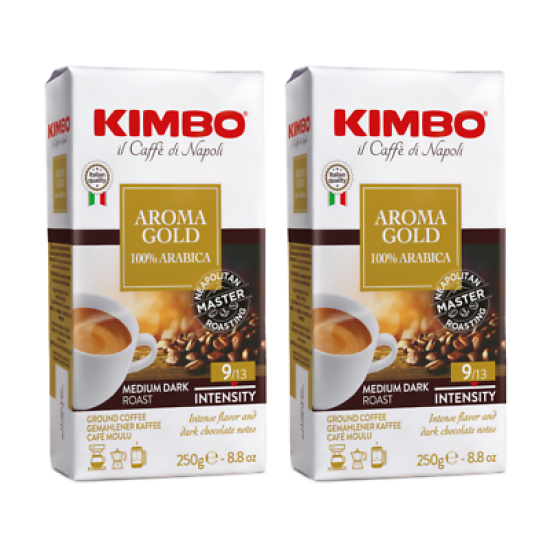 Kimbo Aroma Gold мляно кафе 250гр Х2